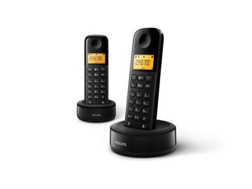 [90069719 1125396] Philips Schnurlostelefon D1602B  Schwarz