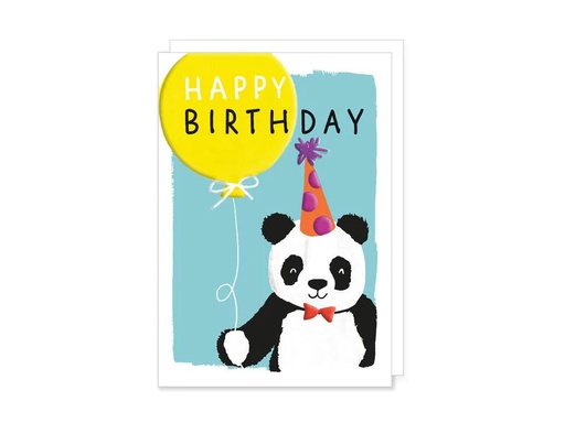 [90069818 1207100] Cart Geburtstagskarte Panda 11 x 15.5 cm