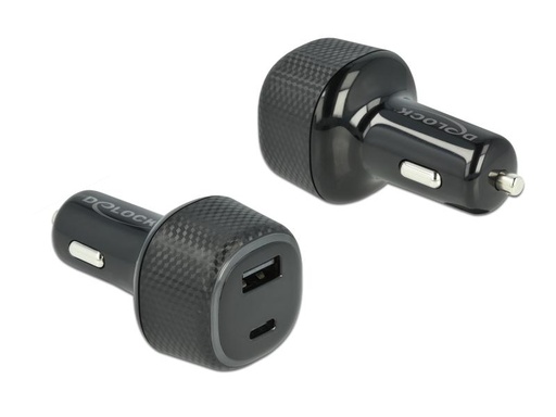 [90069925 1081472] Delock Autoladegerät USB Typ-A und -C PD 3.0 63 W