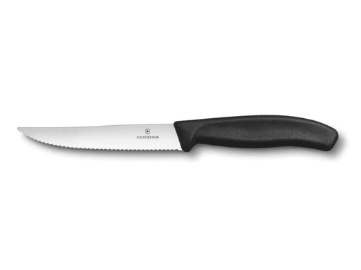 [90006972 230429] Victorinox Steakmesser Swisss Classic Gourmet Mittel, 1 Stück, Schwarz