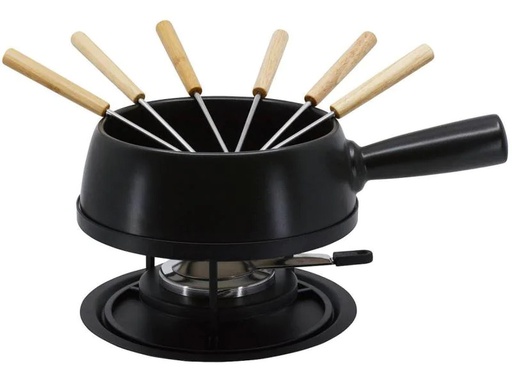 [90070012 942550] Kadastar Käsefondue-Set Medium Pure 9 Teile, Schwarz
