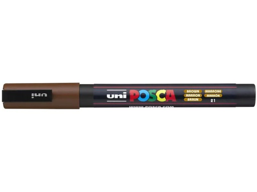 [90070060 779932] Uni Permanent-Marker POSCA 0.9-1.3 mm Braun