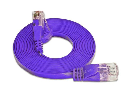 [90070064 314712] SLIM Slimpatchkabel RJ-45 - RJ-45, Cat 6, UTP, 0.25 m, Violett