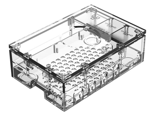 [90070096 974906] Raspberry Pi Gehäuse für Raspberry Pi 4 Model B Transparent