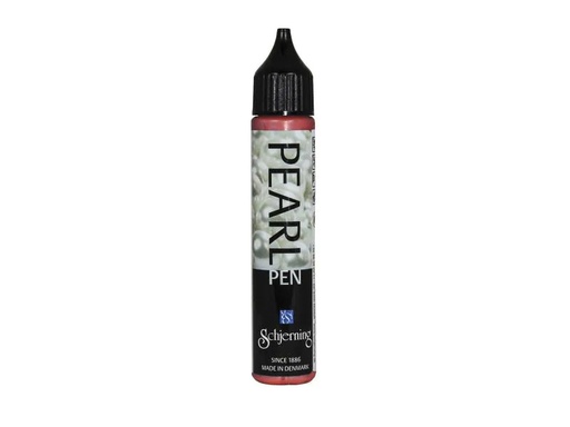 [90070126 1047327] Schjerning Perlentropfenfarbe Pearl Pen 28 ml, Dunkelrot