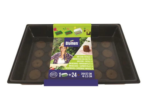[90006998 1036083] Blumen Gewächshaus + 24 Kokosquelltabletten