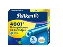 Pelikan Tintenpatrone 4001 Türkis, 6 Stück