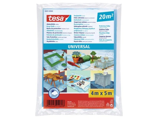 [90070419 339068] tesa Abdeckfolie Universal 4 x 5 m