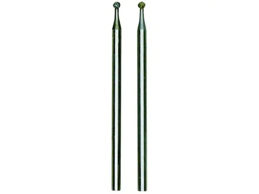 [90070449 301282] Proxxon Schleifstift 1.8mm Diamantschleifstift Kugel, 2 Teile