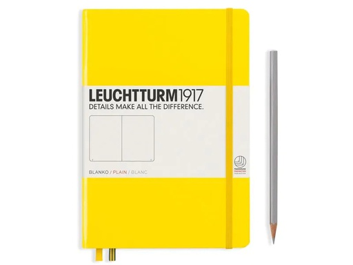 [90070609 1149999] Leuchtturm Notizbuch Medium A5, Blanko, 2-teilig, Zitrone
