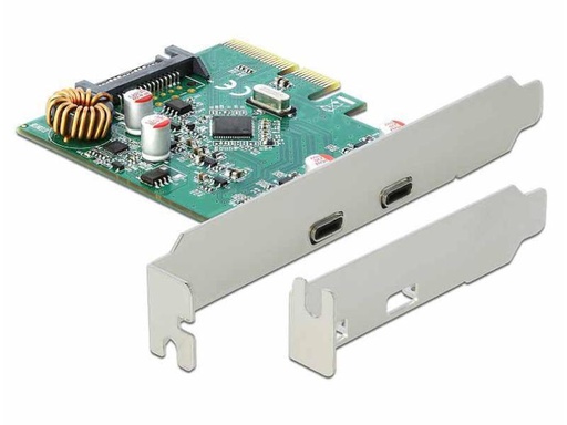 [90070614 976466] Delock PCI-Express-Karte 90397 USB 3.1 Gen2 - 2x Type-C