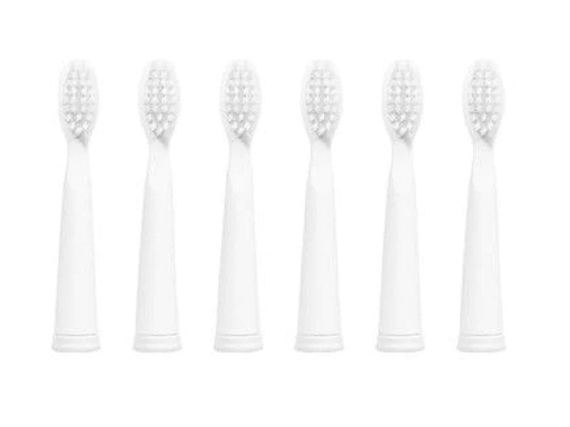 [90070714 1110845] Ailoria Zahnbürstenkopf Flash Travel Weiss, 6 Stück