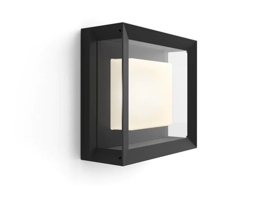 [90070988 842680] Philips Hue White &amp; Color Ambiance Econic Outdoor Wandl. eckig Schwarz