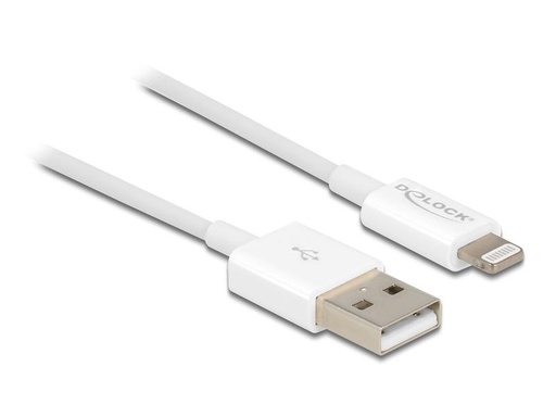 [90071041 1214759] Delock USB 2.0-Kabel für iPhone, iPad, iPod USB A - Lightning 1 m