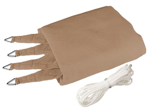[90007084 1166667] Windhager Sonnensegel 400 cm, Quadratisch, Schilf