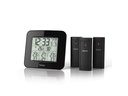 Hama Wetterstation Premium mit LED-Farbdisplay Schwarz