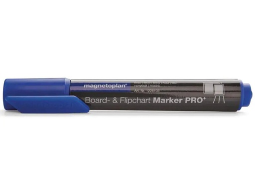 [90071230 1072984] Magnetoplan Flipchart-Marker Pro+ Blau, 4 Stück