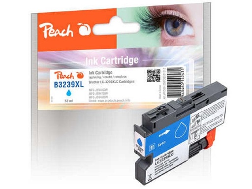 [90007114 1142461] Peach Tinte Brother LC-3239XL Cyan