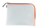 HERMA Etui Mesh Bag 36 x 28 cm/ Orange/Weiss