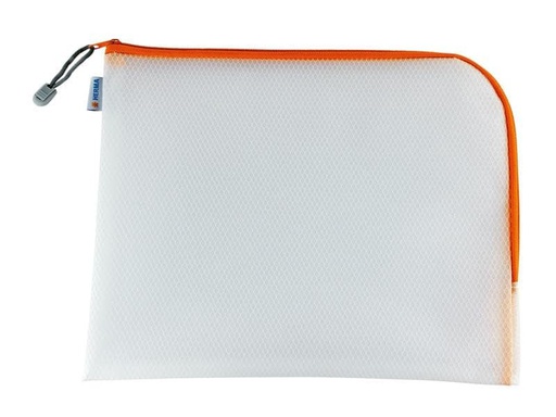 [90071407 1161019] HERMA Etui Mesh Bag 36 x 28 cm/ Orange/Weiss