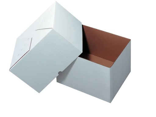 [90071437 1152894] Antalis Versandkarton 30.5 x 22 x 22 cm 2-teilig, 25 Stück, Weiss