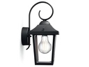 Philips Buzzard Wandleuchte schwarz, exkl. LM 1 x 60W