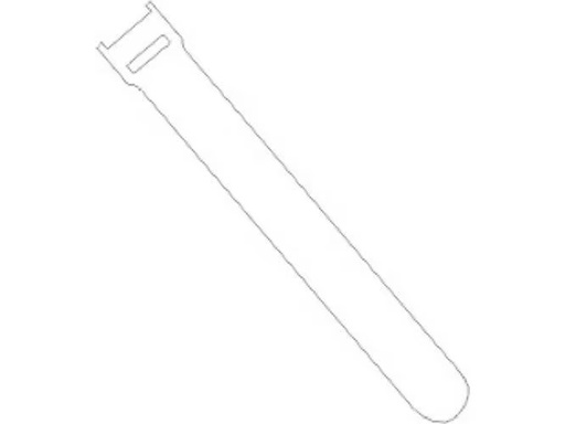 [90071945 353022] FASTECH Klettkabelbinder ETK-3-3 13 x 250 mm Weiss, 100 Stück