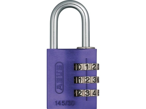 [90071972 1169202] Abus Zahlenschloss 145/30 Lock-Tag Lila Aluminium