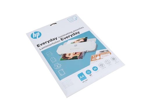 [90072071 1185993] HP Laminierfolie Everyday A4, 80 µm, 25 Stück, Glänzend