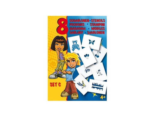 [90072101 692175] Malinos Schablone A5 Set C Mix