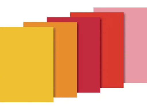 [90072440 665450] Heyda Seidenpapier 50x70 cm Gelb/Rot