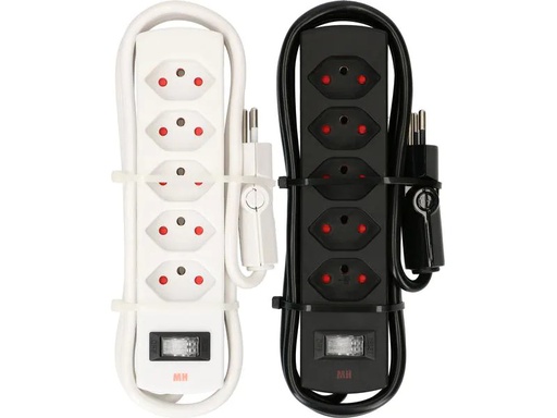 [90072604 1154753] Max Hauri Steckdosenleiste Steckdosenleiste Safety-Line 5x T13 2 Stück