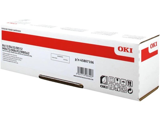 [90072626 331844] OKI Toner 45807106 Black