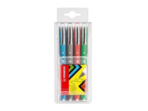 [90007257 576047] STABILO Rollerball worker colorful 4er Etui