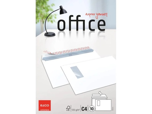 [90072795 240658] ELCO Couvert Office C4 mit Fenster rechts, 10 Stück