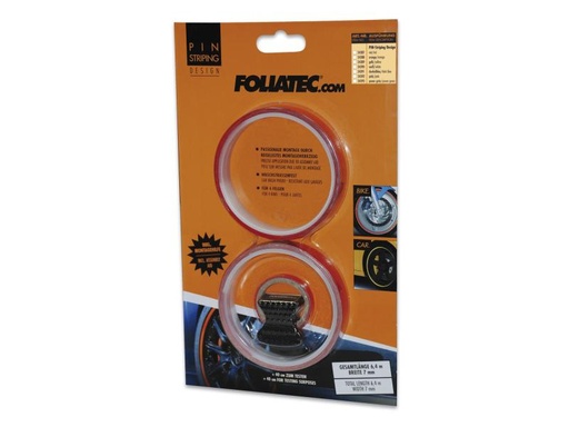 [90073019 302042] Foliatec Klebestreifen PIN-STRIPING Rot