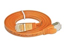 SLIM Slimpatchkabel RJ-45 - RJ-45, Cat 6, STP, 0.15 m, Orange