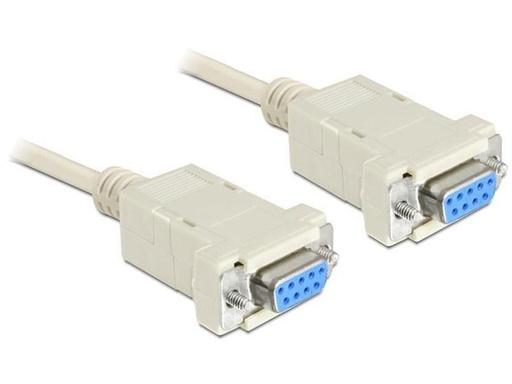 [90073366 181329] Delock Anschlusskabel RS-232 - RS-232 DB9 (f-f) Nullmodem 3 m