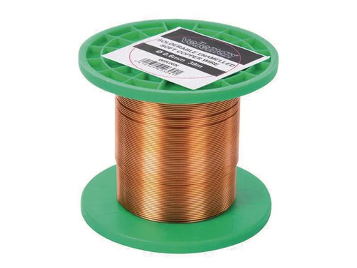 [90073668 125350] Velleman Wickeldraht WIK06N, Ø0.6mm, 39m, 100g 1 Stück