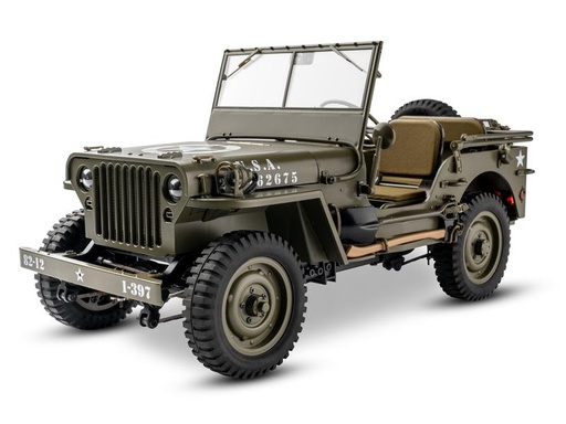 [90073693 1214485] RocHobby Scale Crawler 1941 MB Willys Jeep, 4 x 4 RTR, 1:12