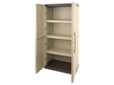 Art Plast Gartenschrank Taupe/Elfenbein