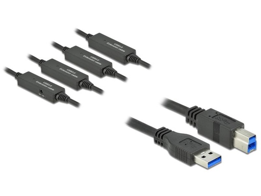 [90073746 1022603] Delock USB 3.1-Kabel  USB A - USB B 20 m