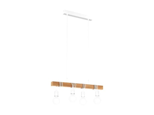 [90073816 905174] EGLO Leuchten Pendelleuchte TOWNSHEND 4x E27 Weiss