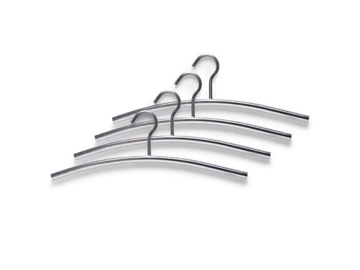 [90073817 600537] Zeller Present Kleiderbügel 4 Stück, Silber