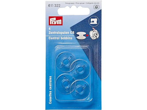 [90074115 1174943] Prym Nähspule Ø 2.05 cm, CB-Greifer,4 Stück