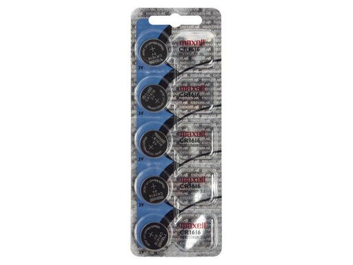 [90074124 920147] Maxell Europe LTD. Knopfzelle CR1616 5 Stück