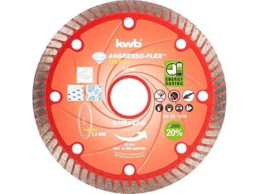 [90074159 492692] kwb Trennscheibe Akku-Top Diamant 115 mm
