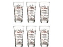 Montana Latte Macchiato Tasse Enjoy 285 ml, 6 Stück, Transparent