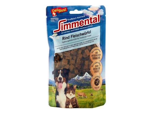 [90074194 569525] DeliBest Leckerli Simmental Rind Fleischwürfel, 180 g