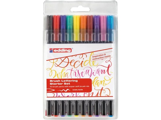 [90074315 551723] edding Brushpen, Zendoodle 10 Stück